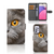 Telefoonhoesje met Pasjes Samsung Galaxy A33 5G Britse Korthaar met kat met gele ogen