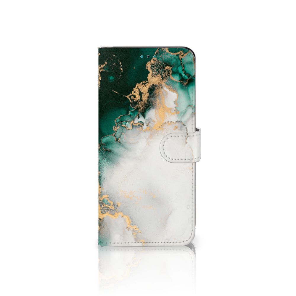 Bookcase voor Motorola Moto G10 | G20 | G30 Marmer Groen