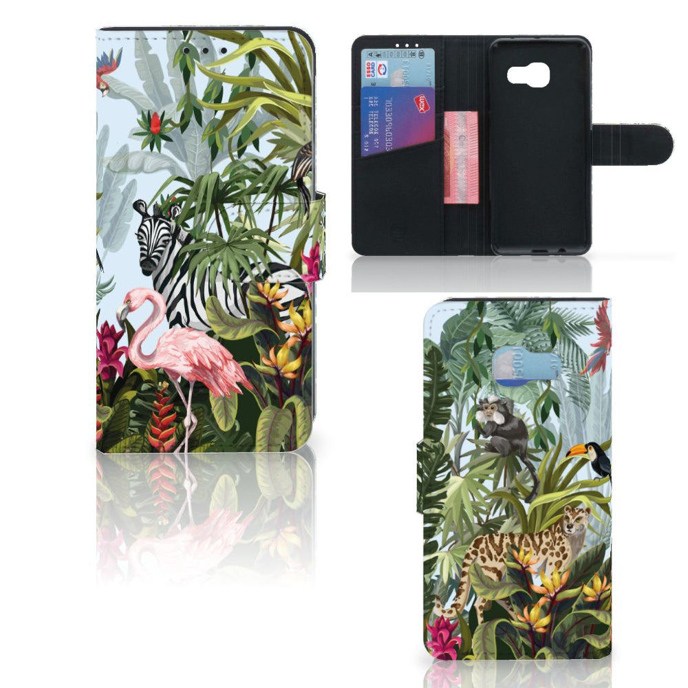 Telefoonhoesje met Pasjes voor Samsung Galaxy A3 2017 Jungle