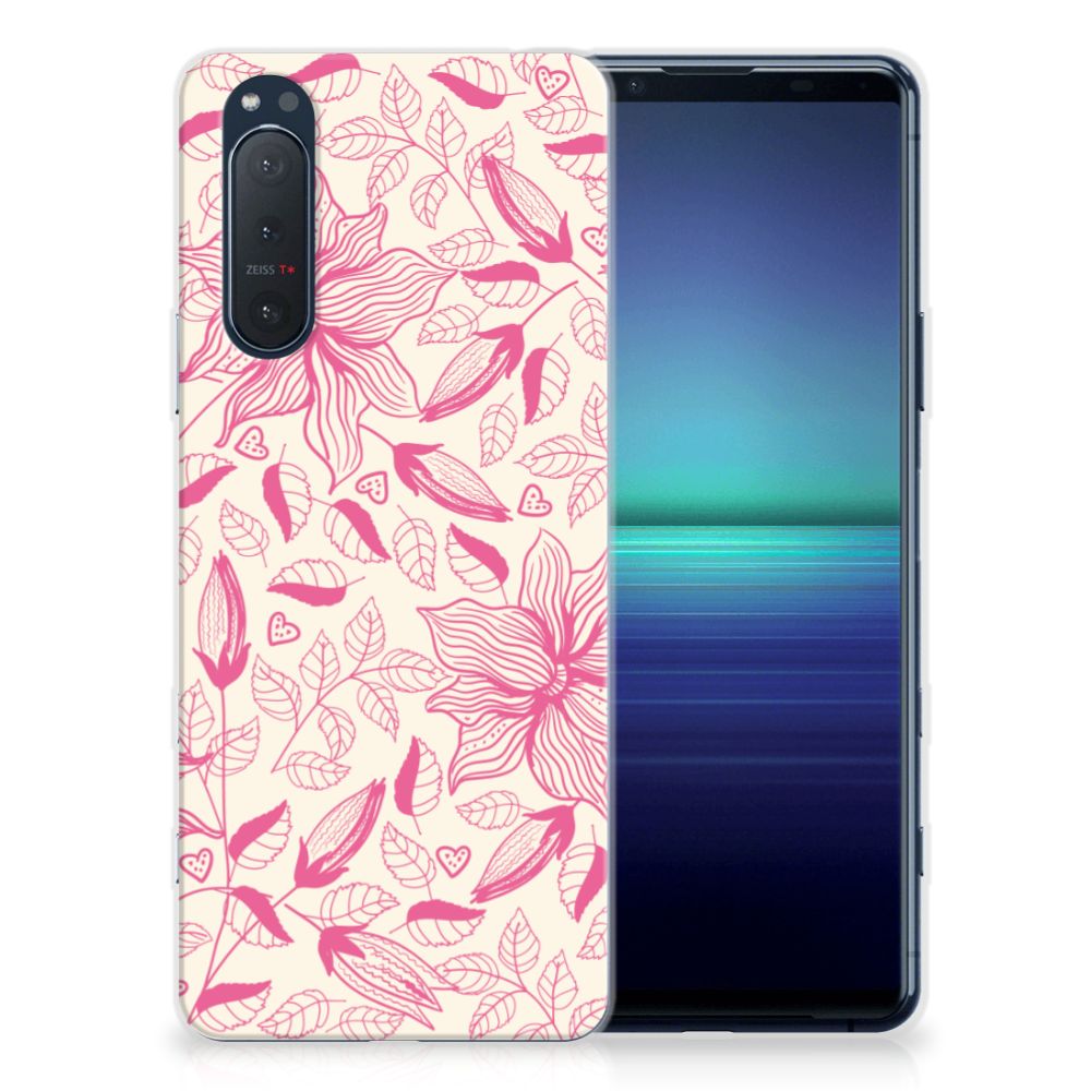 Sony Xperia 5II TPU Case Pink Flowers B2C Telecom