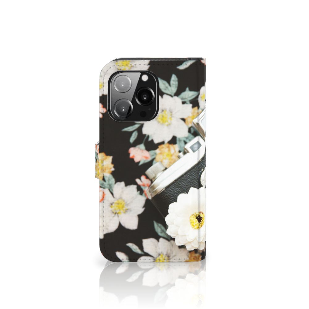 iPhone 13 Pro Telefoonhoesje met foto Vintage Camera met bloemen design 🌸