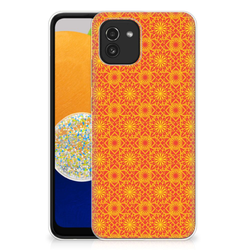 Samsung Galaxy A03 TPU bumper Batik Oranje B2C Telecom
