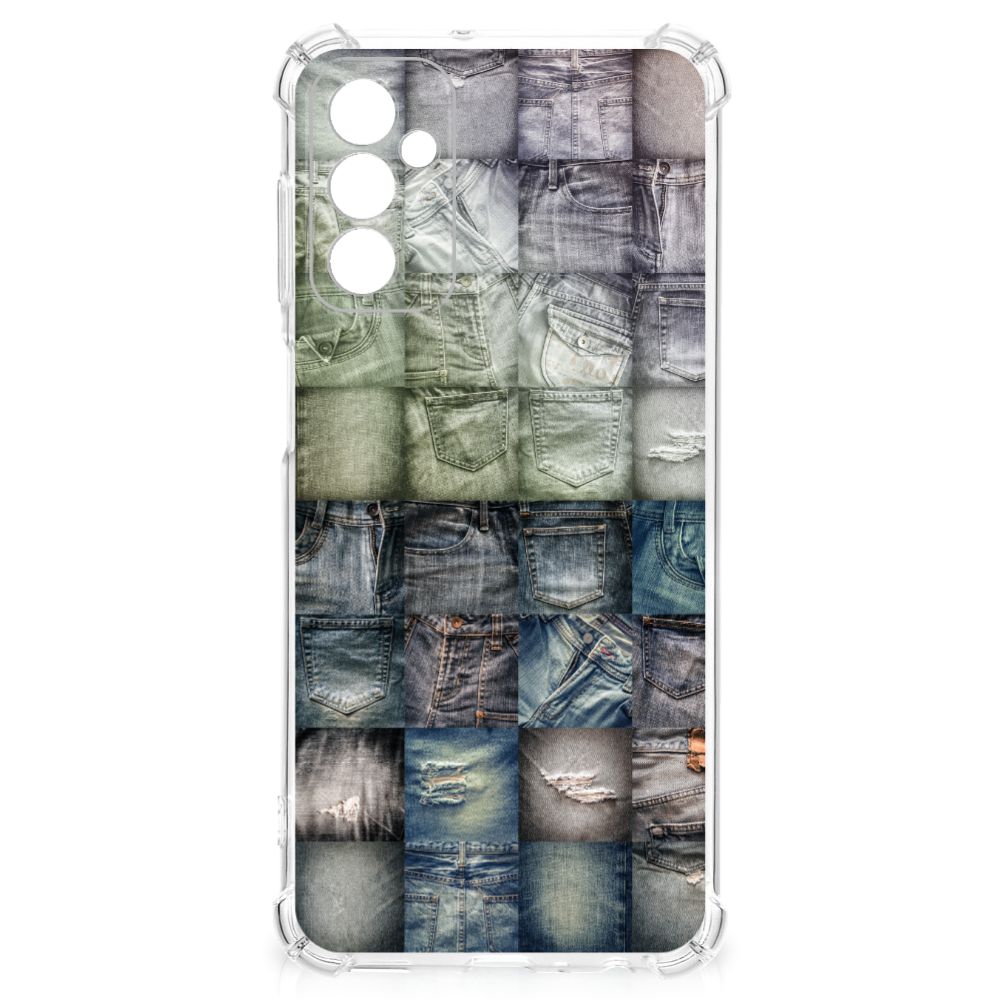 Anti Shock Bumper Case Samsung Galaxy M13 4G | M23 Spijkerbroeken B2C Telecom
