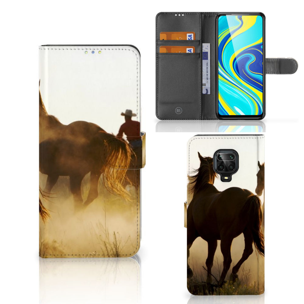 Xiaomi Redmi Note 9 Pro | Note 9S Telefoonhoesje met Pasjes Design Cowboy