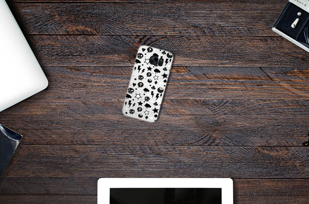 Silicone Back Case Samsung Galaxy S7 Silver Punk