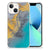 iPhone 13 Anti-Shock Hoesje Marble Blue Gold B2C Telecom
