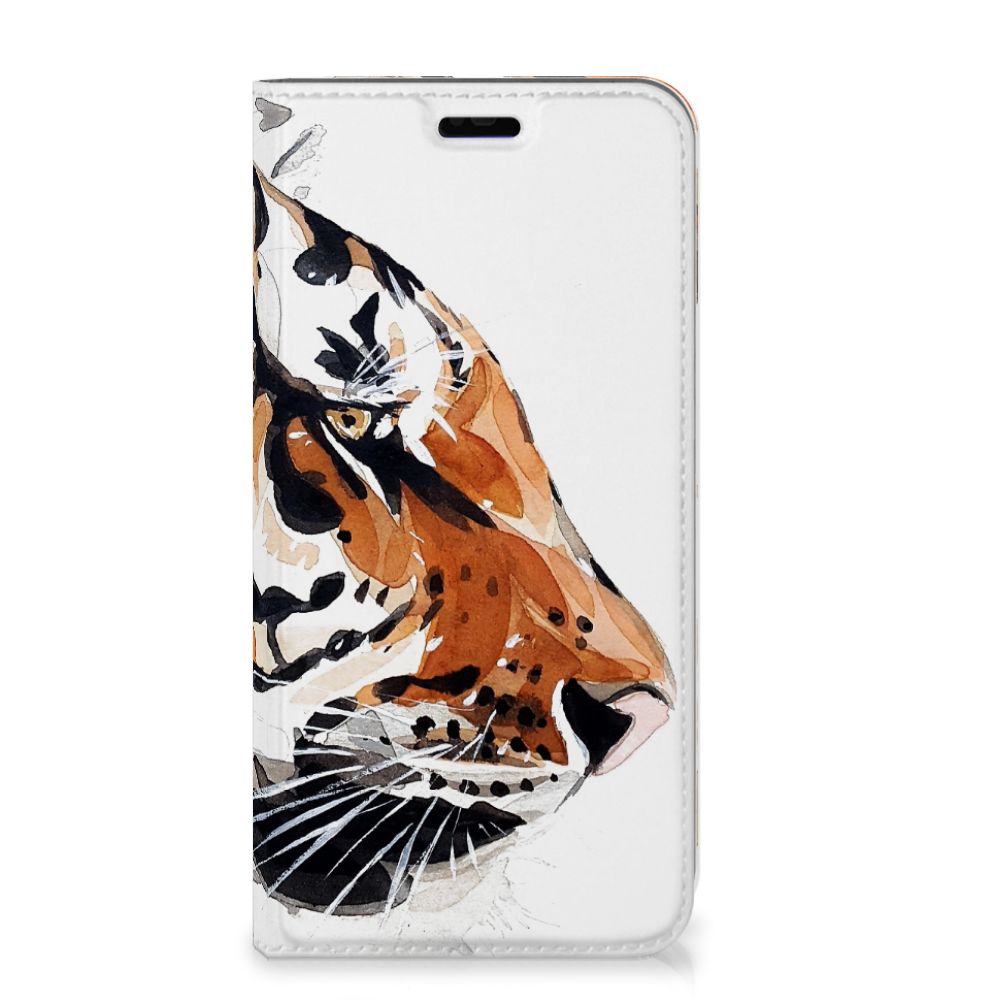 Bookcase Huawei P Smart Plus Watercolor Tiger