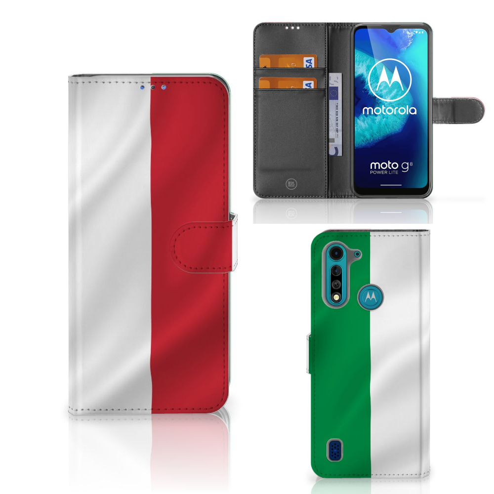 Motorola G8 Power Lite Bookstyle Case Italië