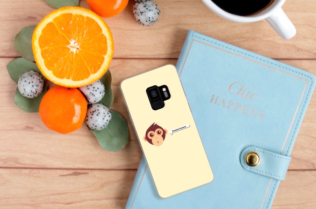 Samsung Galaxy S9 Telefoonhoesje met Naam Monkey