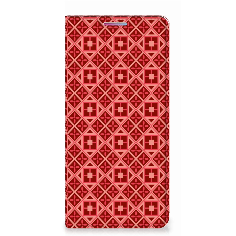 Motorola Moto G60s Hoesje met Magneet Batik Rood - B2C Telecom
