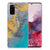 Samsung Galaxy S20 TPU Siliconen Hoesje Marble Blue Gold B2C Telecom