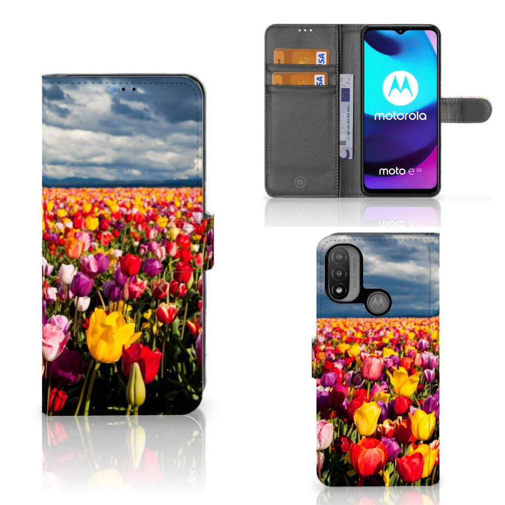 Motorola Moto E20 | E30 | E40 Hoesje Tulpen