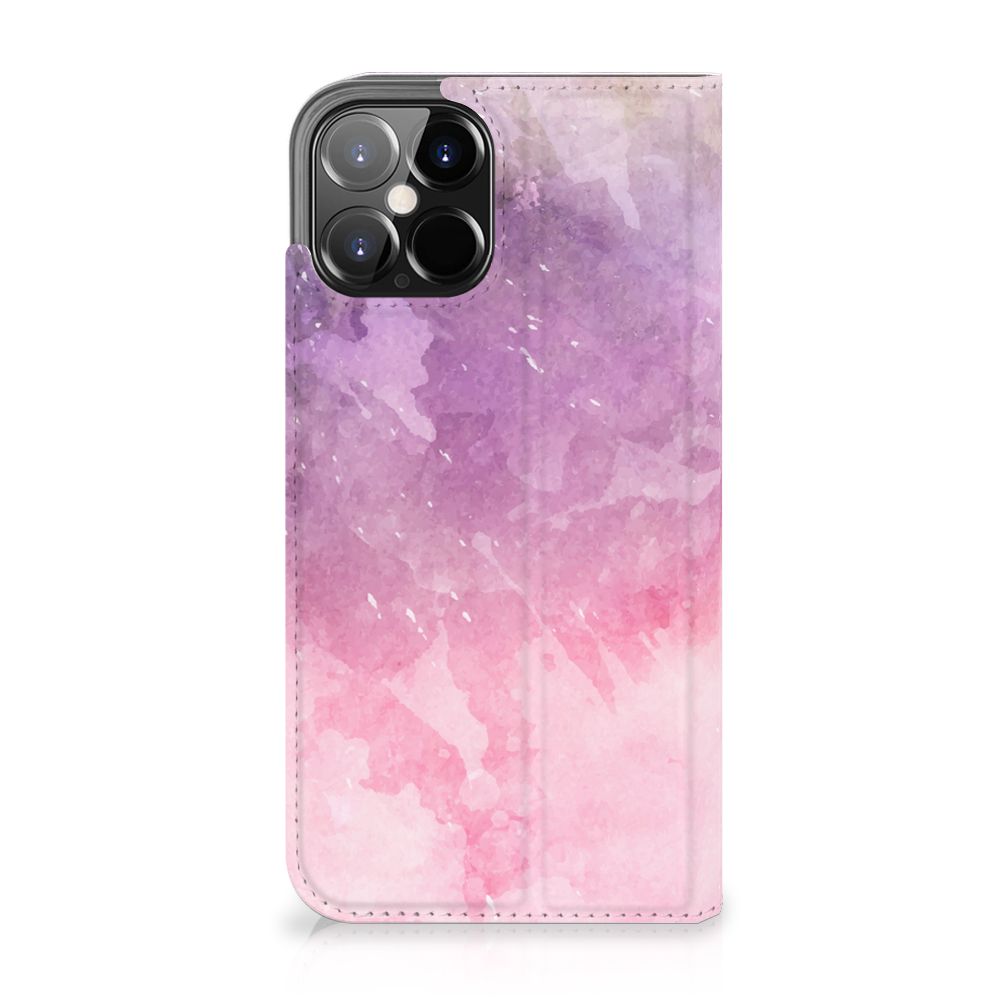 Bookcase iPhone 12 Pro Max Pink Purple Paint - B2C Telecom