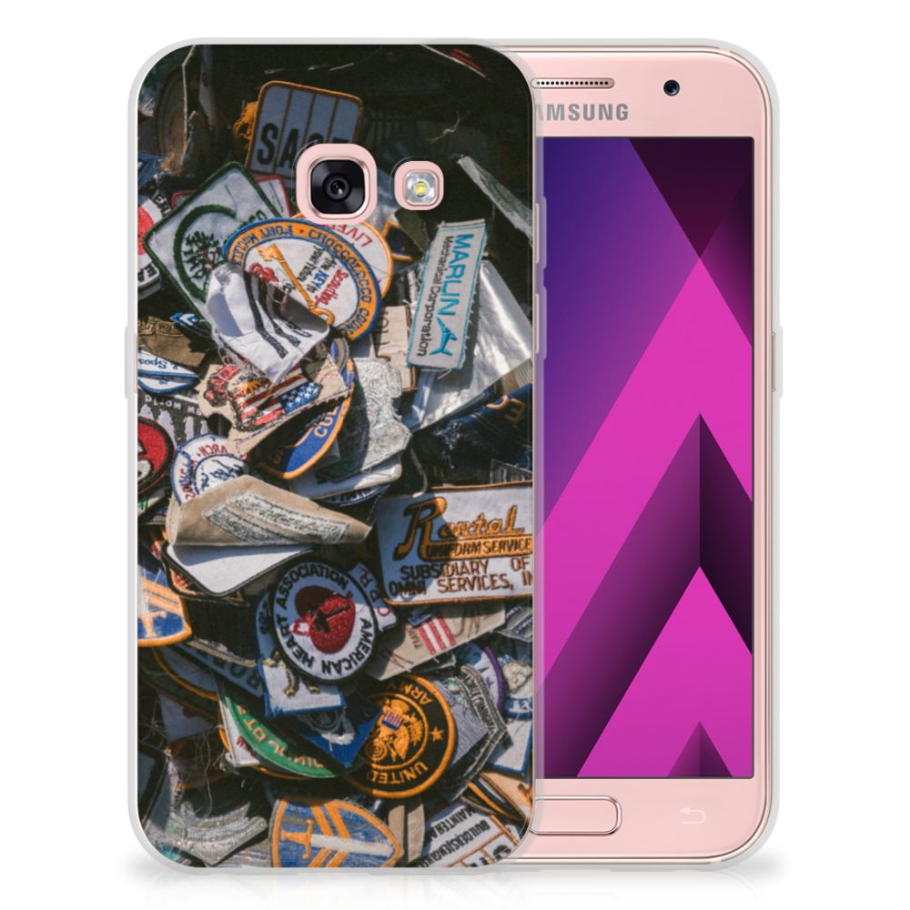 Samsung Galaxy A3 2017 Siliconen Hoesje met foto Badges