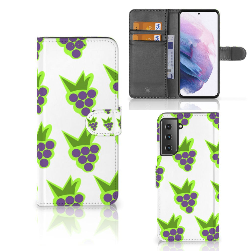 Samsung Galaxy S21 Plus Book Cover Druiven