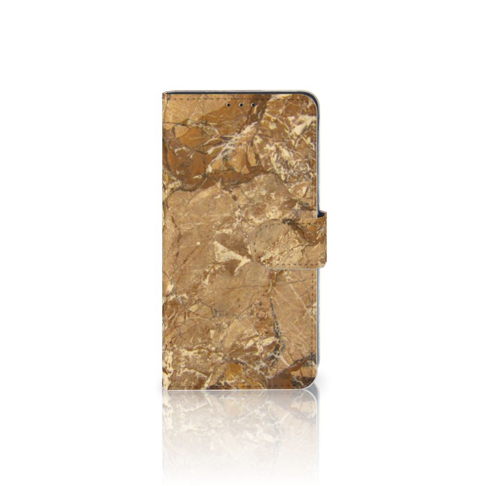 Xiaomi Mi Mix 2s Bookcase Marmer Creme met luxe marmer look en TPU-siliconen voor optimale bescherming.