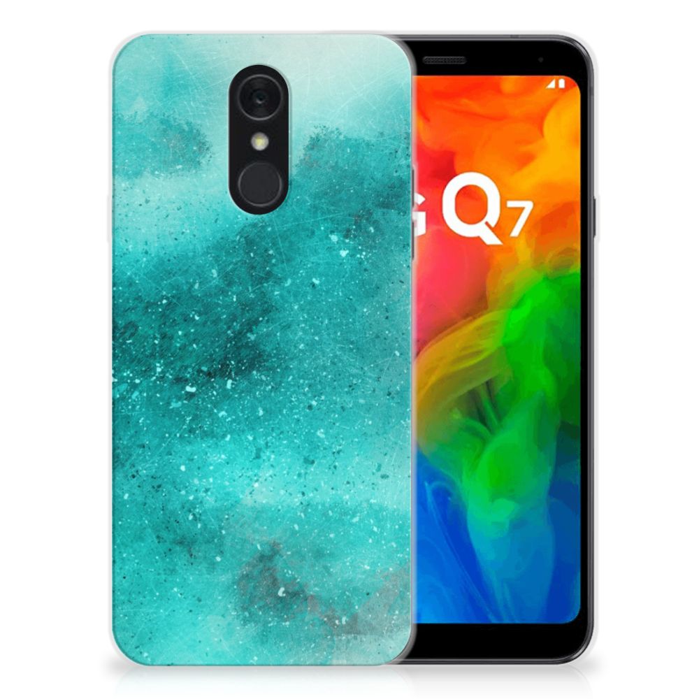 Hoesje maken LG Q7 Painting Blue