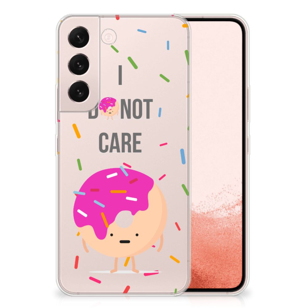 Samsung Galaxy S22 Siliconen Case Donut Roze