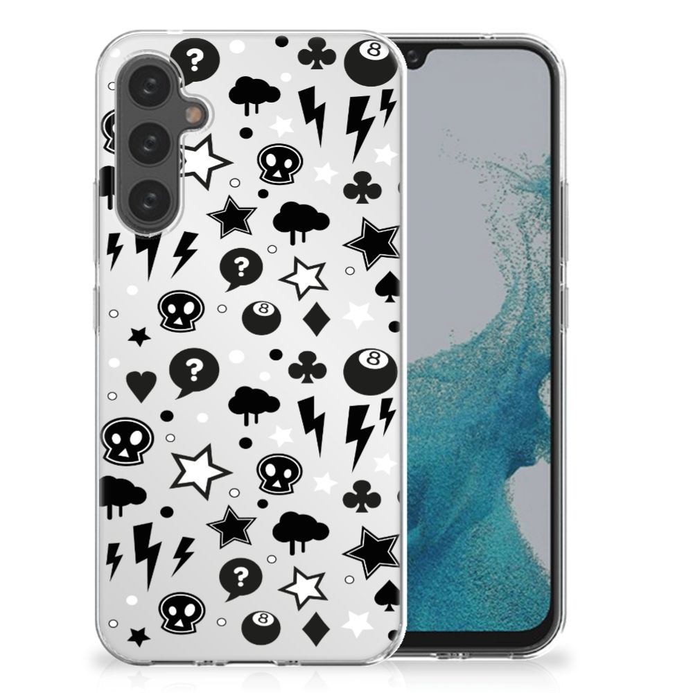 Silicone Back Case Samsung Galaxy A34 Silver Punk B2C Telecom