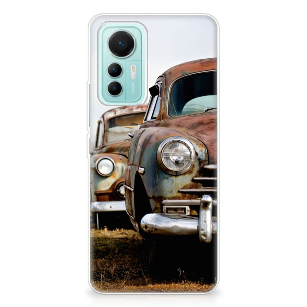 Xiaomi 12 Lite Siliconen Hoesje met foto Vintage Auto B2C Telecom
