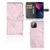 Apple iPhone 13 Bookcase Marble Pink - Origineel Cadeau Vriendin