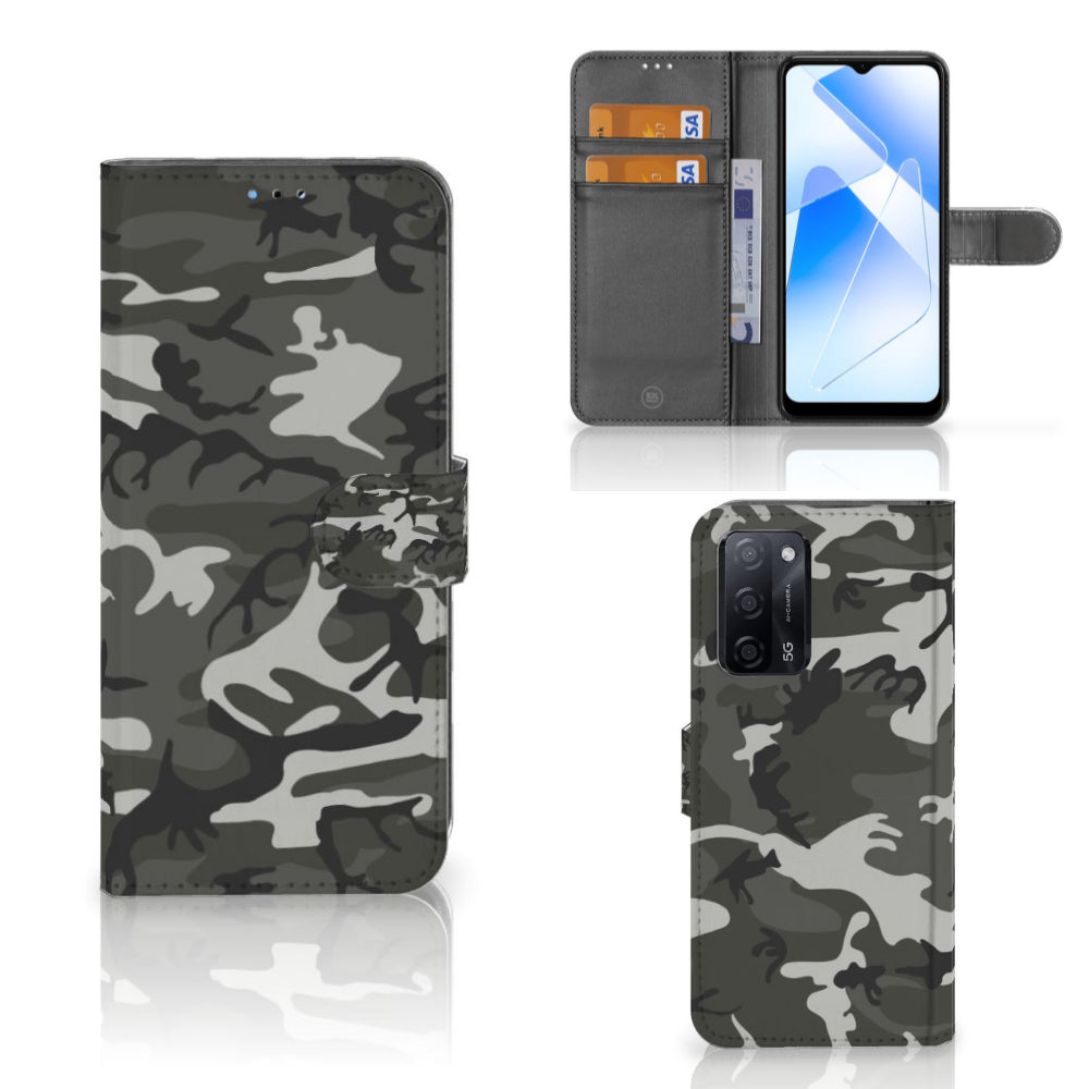 OPPO A16/A16s/A54s Telefoon Hoesje Army Light