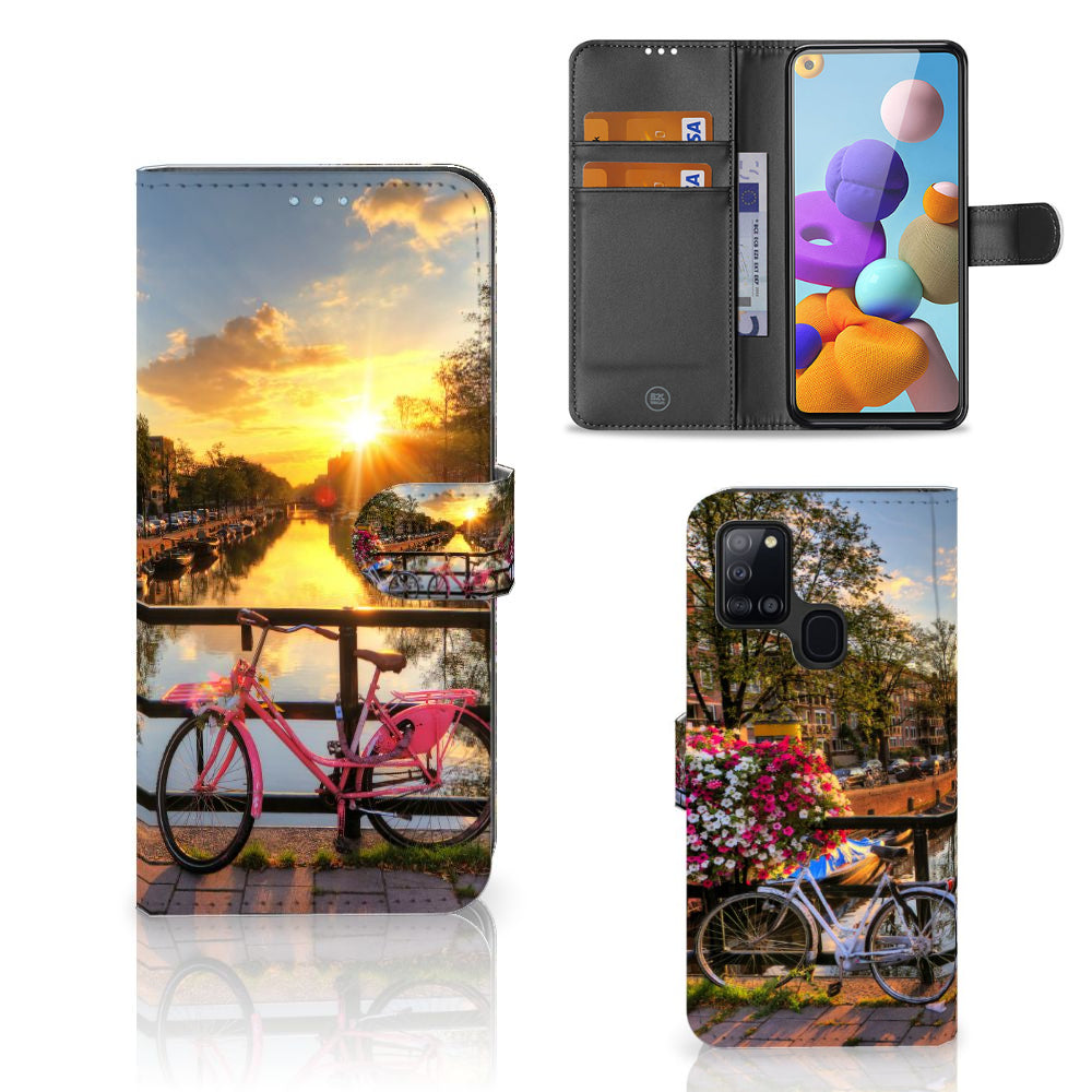 Samsung Galaxy A21s Flip Cover Amsterdamse Grachten