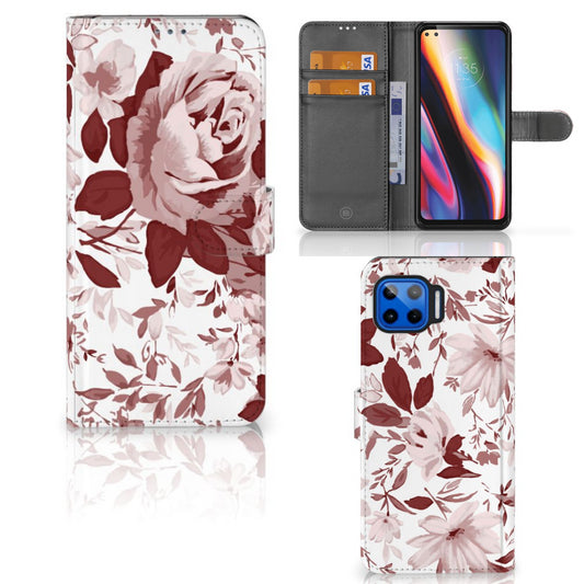 Hoesje Motorola Moto G 5G Plus Watercolor Flowers