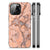 iPhone 14 Pro Max Marmeren Print Telefoonhoesje Marmer Oranje