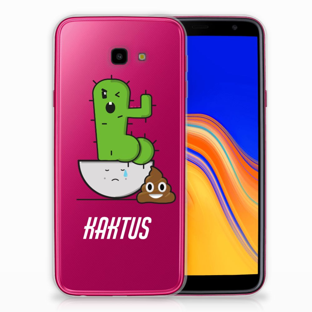 Samsung Galaxy J4 Plus (2018) Telefoonhoesje met Naam Cactus Poo