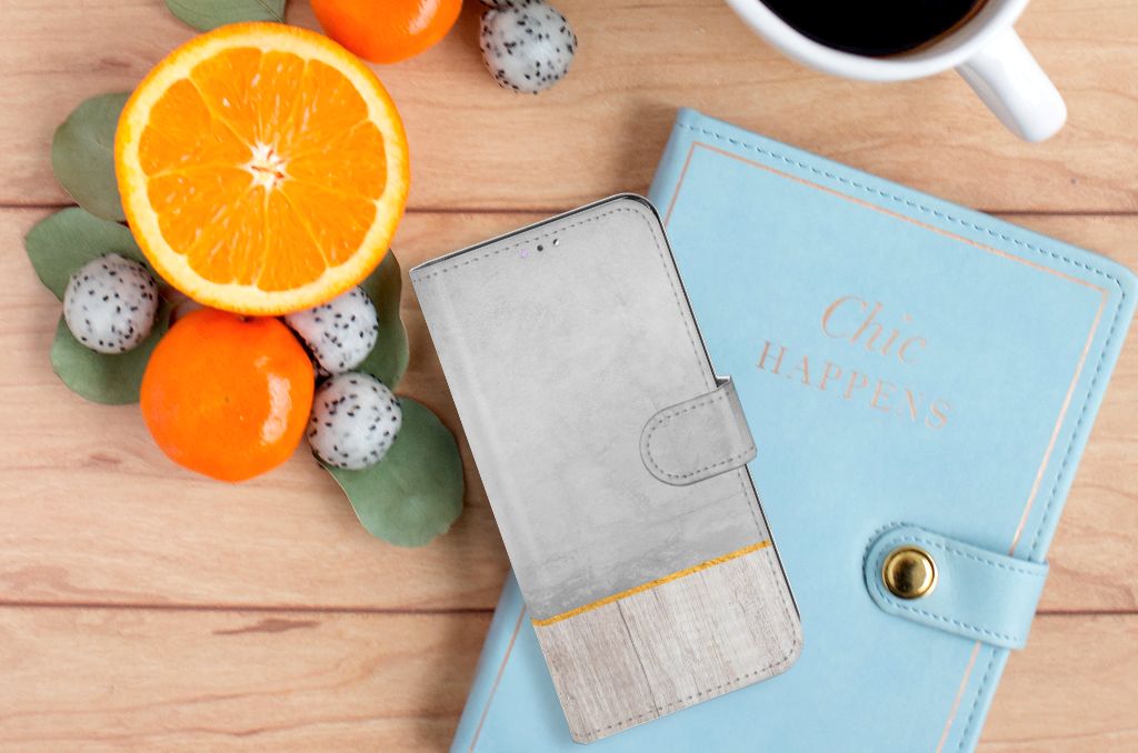 Samsung Galaxy A32 4G Book Style Case Wood Concrete