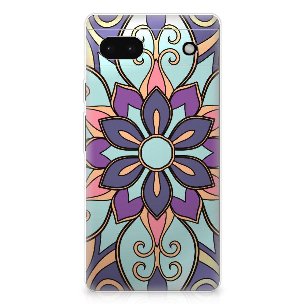 Google Pixel 6A TPU Case Purple Flower B2C Telecom