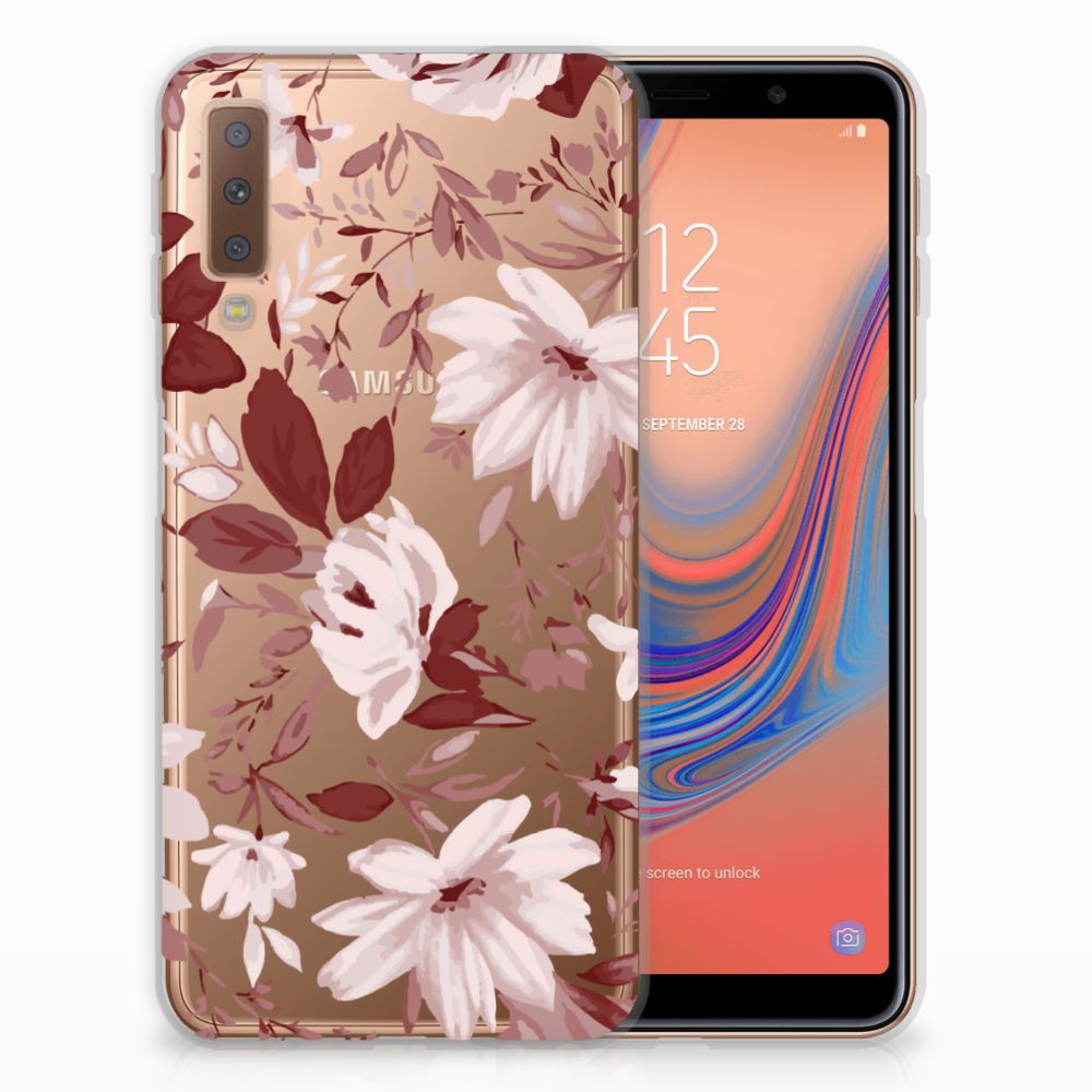 Hoesje maken Samsung Galaxy A7 (2018) Watercolor Flowers