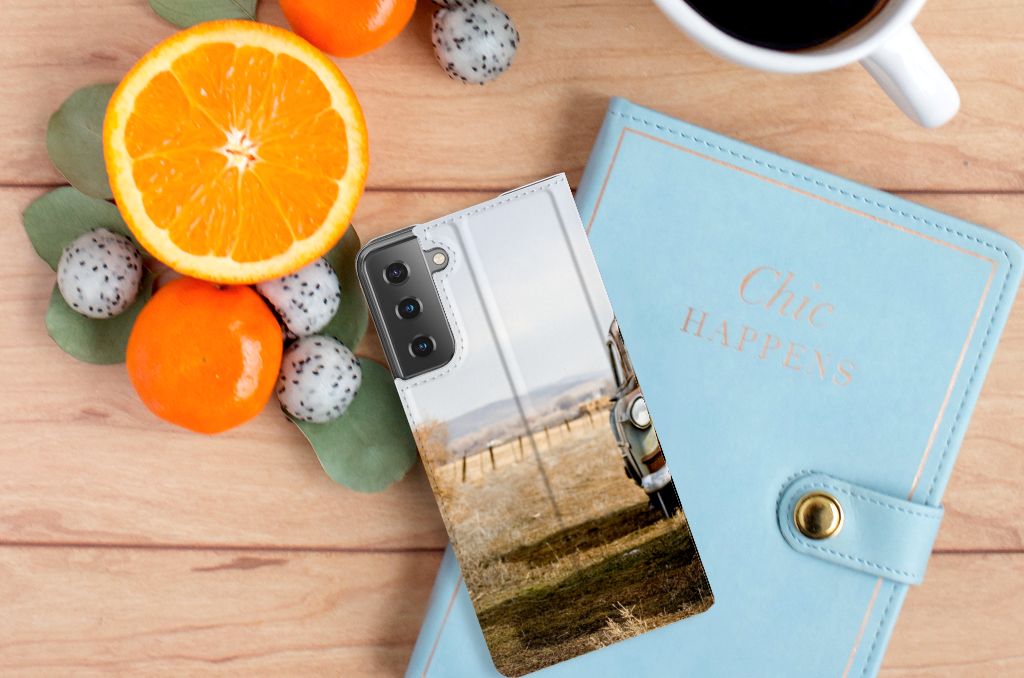 Samsung Galaxy S21 Plus Stand Case Vintage Auto - B2C Telecom