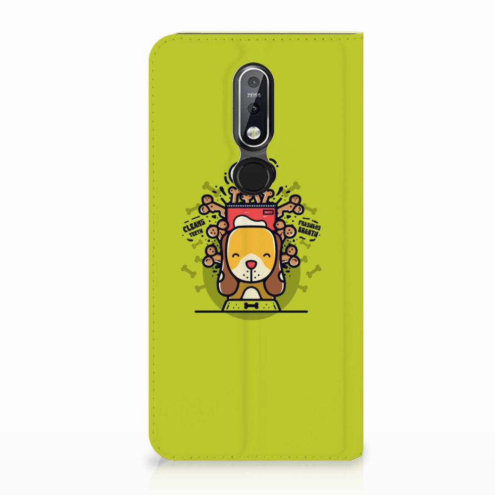 Nokia 7.1 (2018) Magnet Case Doggy Biscuit