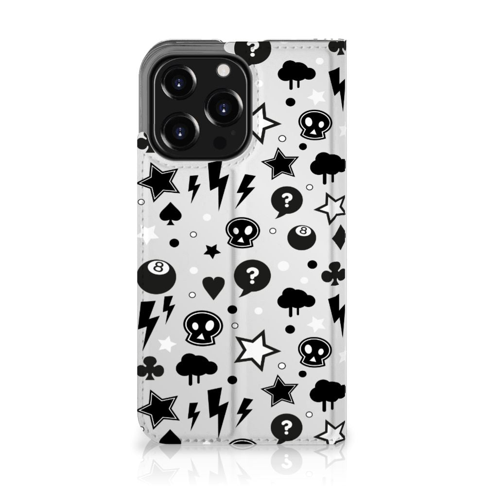 Mobiel BookCase iPhone 13 Pro Silver Punk - B2C Telecom