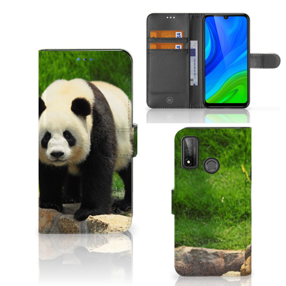 Huawei P Smart 2020 Telefoonhoesje met Pasjes Panda