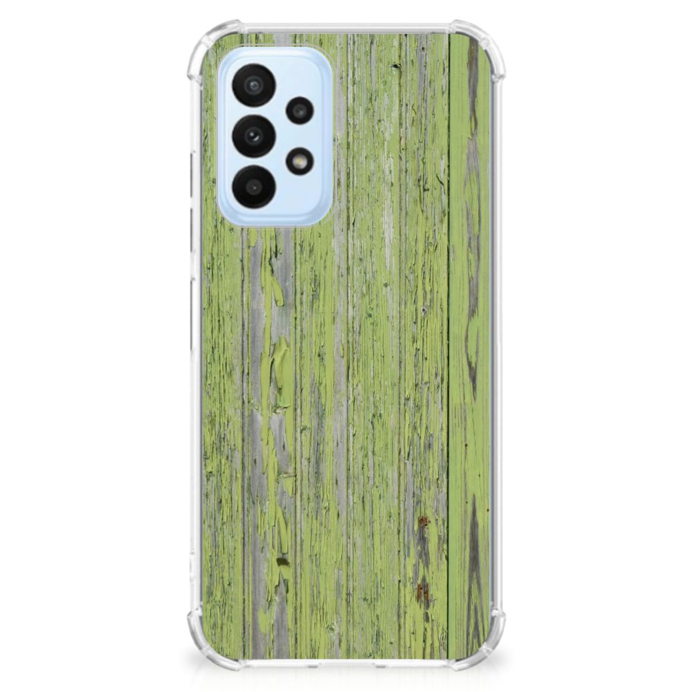 Samsung Galaxy A23 Stevig Telefoonhoesje Green Wood - B2C Telecom