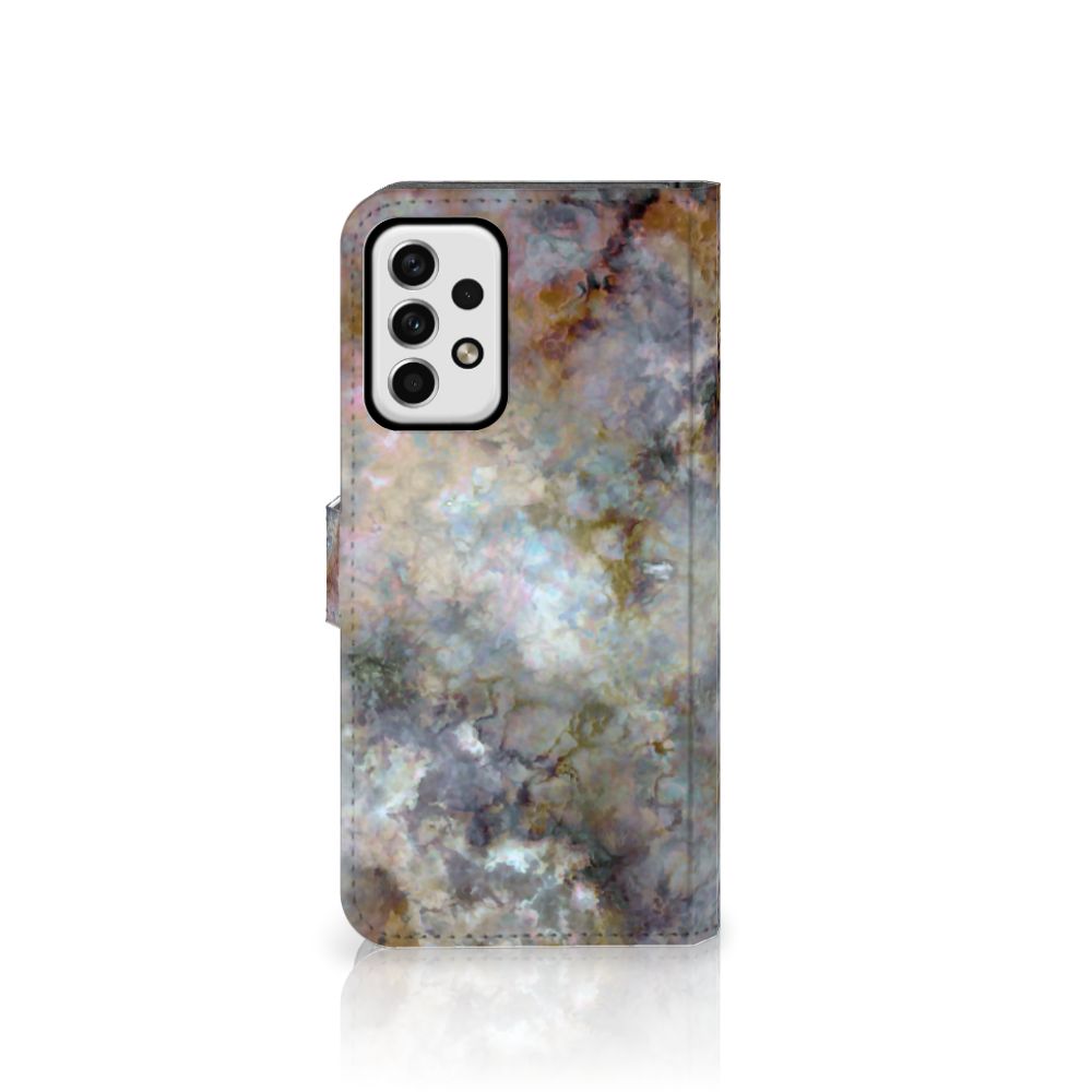 Samsung Galaxy A23 Bookcase Marmer Grijs