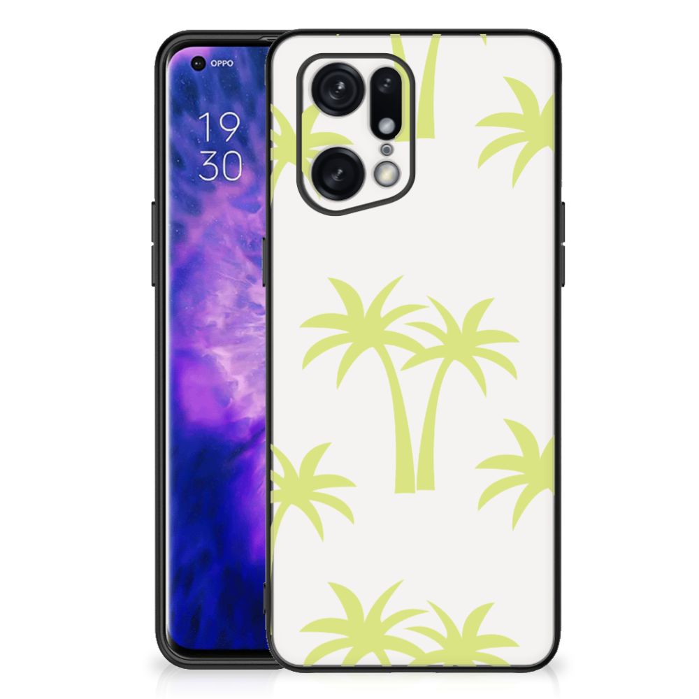 OPPO Find X5 Pro Bloemen Hoesje Palmtrees