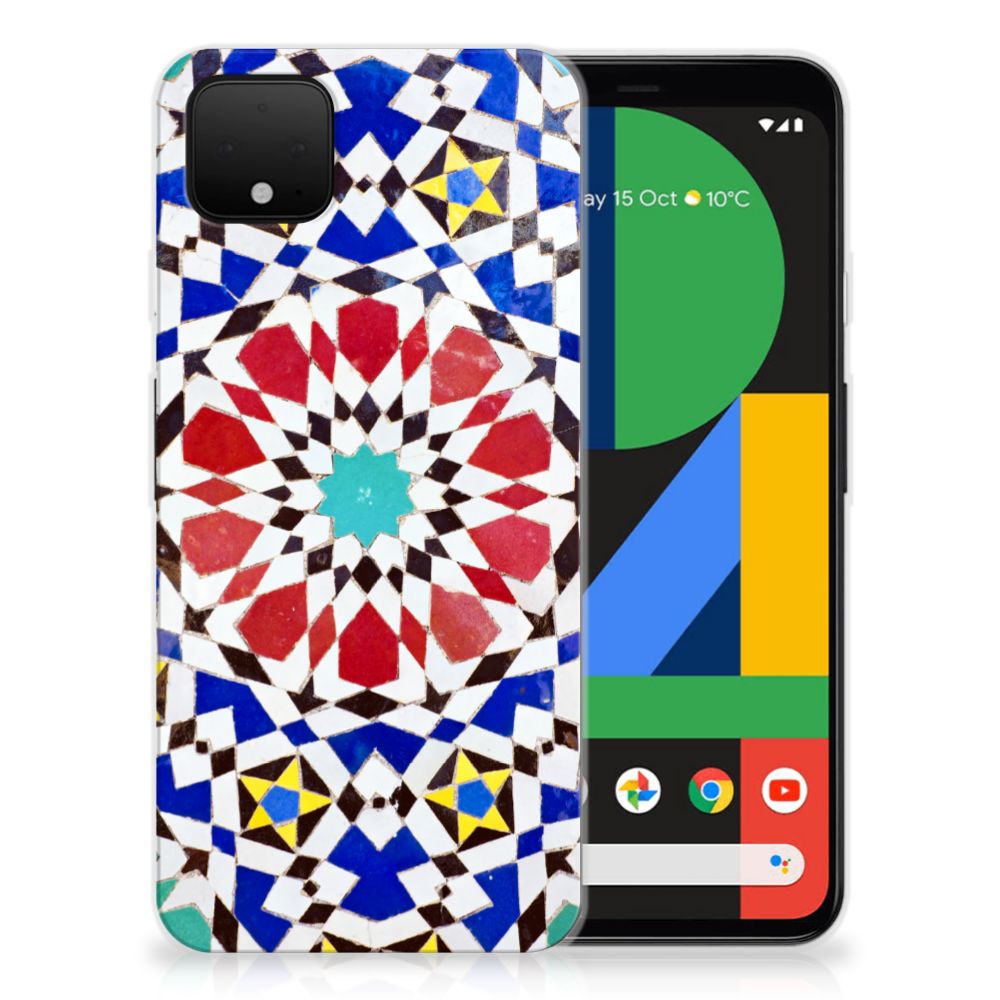 Google Pixel 4 XL TPU Siliconen Hoesje Mozaïek