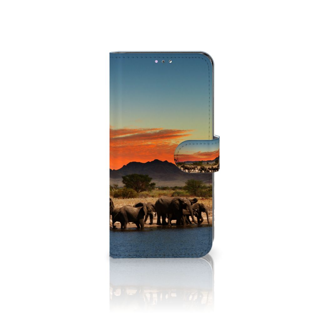 Samsung Galaxy A32 4G Telefoonhoesje met Pasjes Olifanten