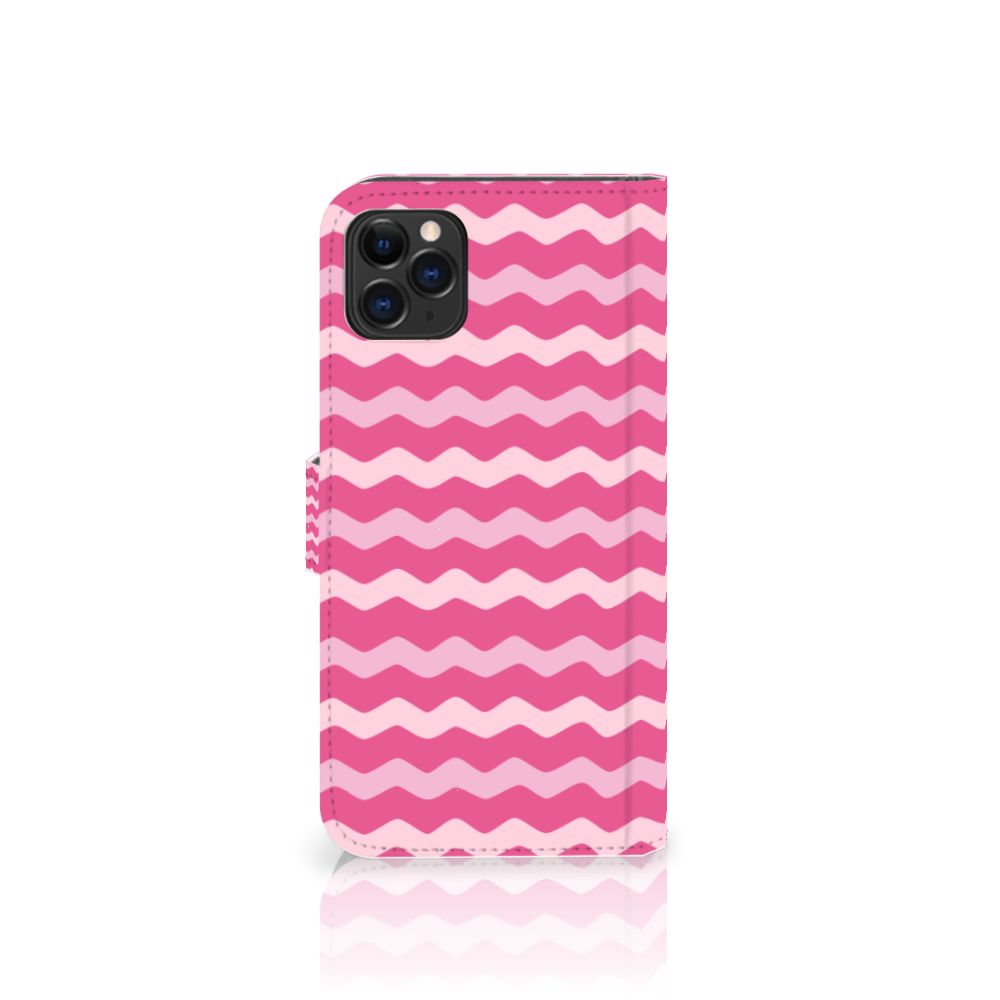 Apple iPhone 11 Pro Max Telefoon Hoesje Waves Pink