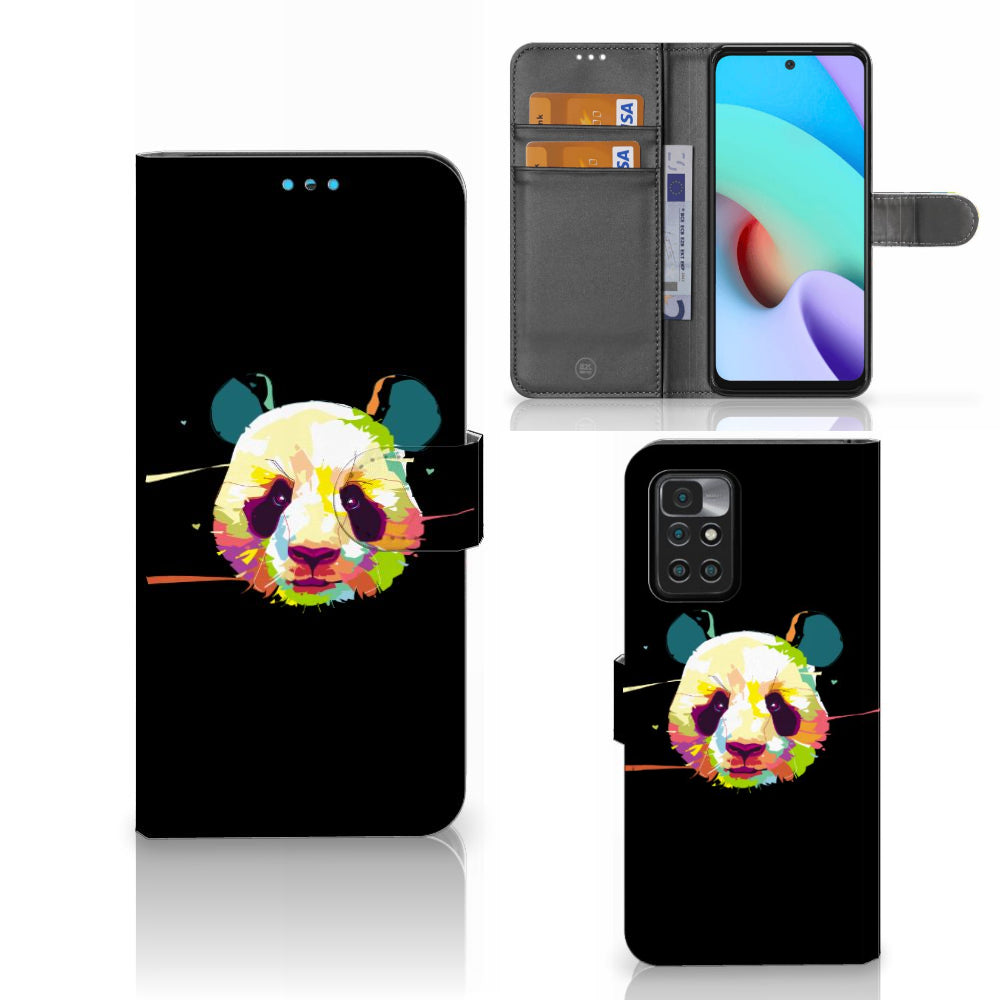 Xiaomi Redmi 10 Leuk Hoesje Panda Color