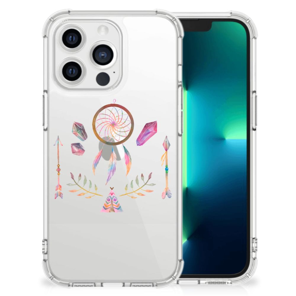 Apple iPhone 13 Pro Stevig Bumper Hoesje Boho Dreamcatcher B2C Telecom
