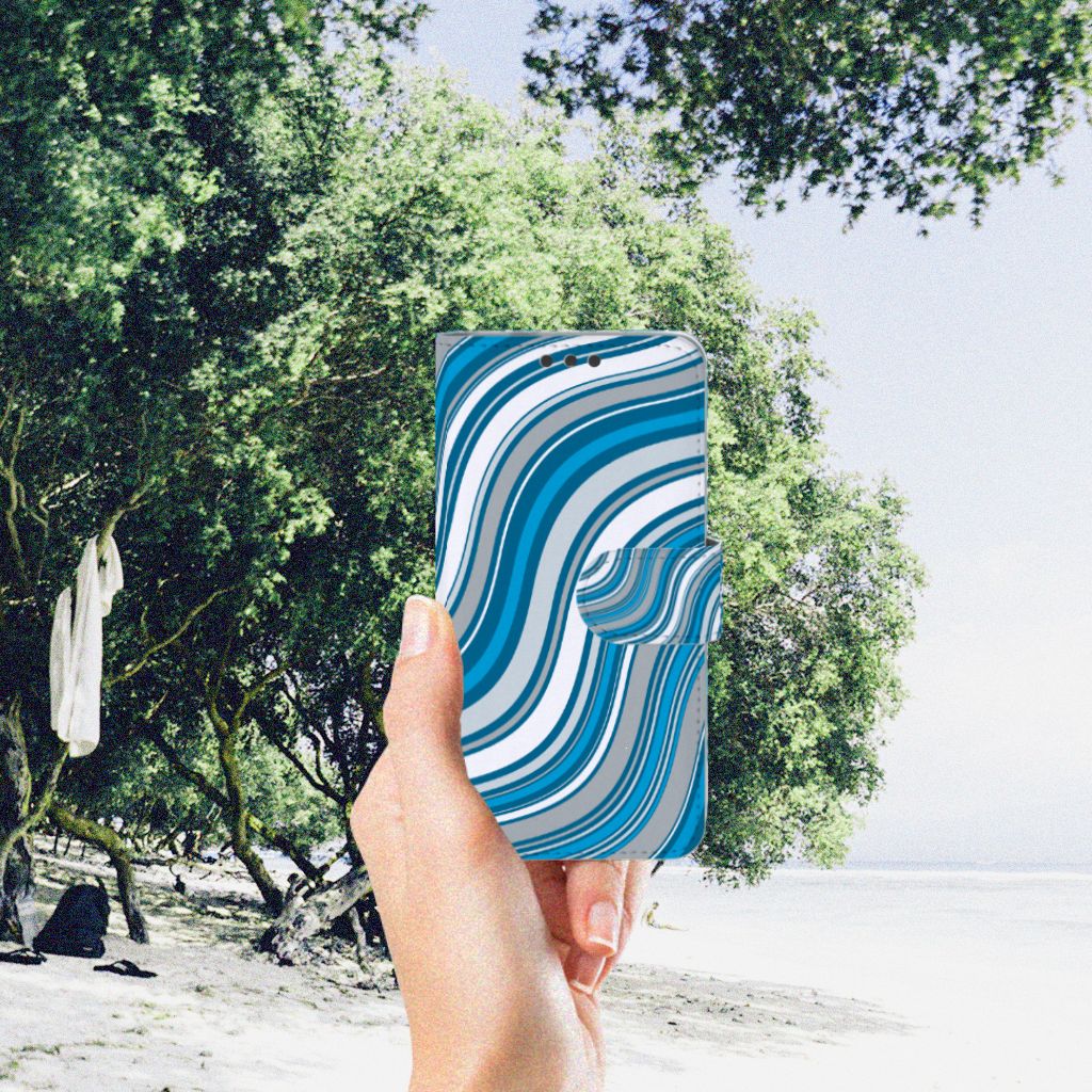Microsoft Lumia 650 Telefoon Hoesje Waves Blue