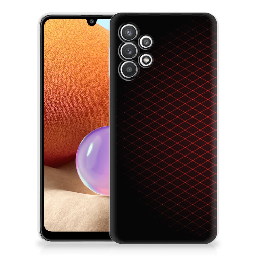 Samsung Galaxy A32 4G | A32 5G Enterprise Editie TPU bumper Geruit Rood B2C Telecom