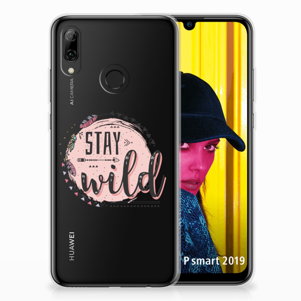 Huawei P Smart 2019 Telefoonhoesje met Naam Boho Stay Wild