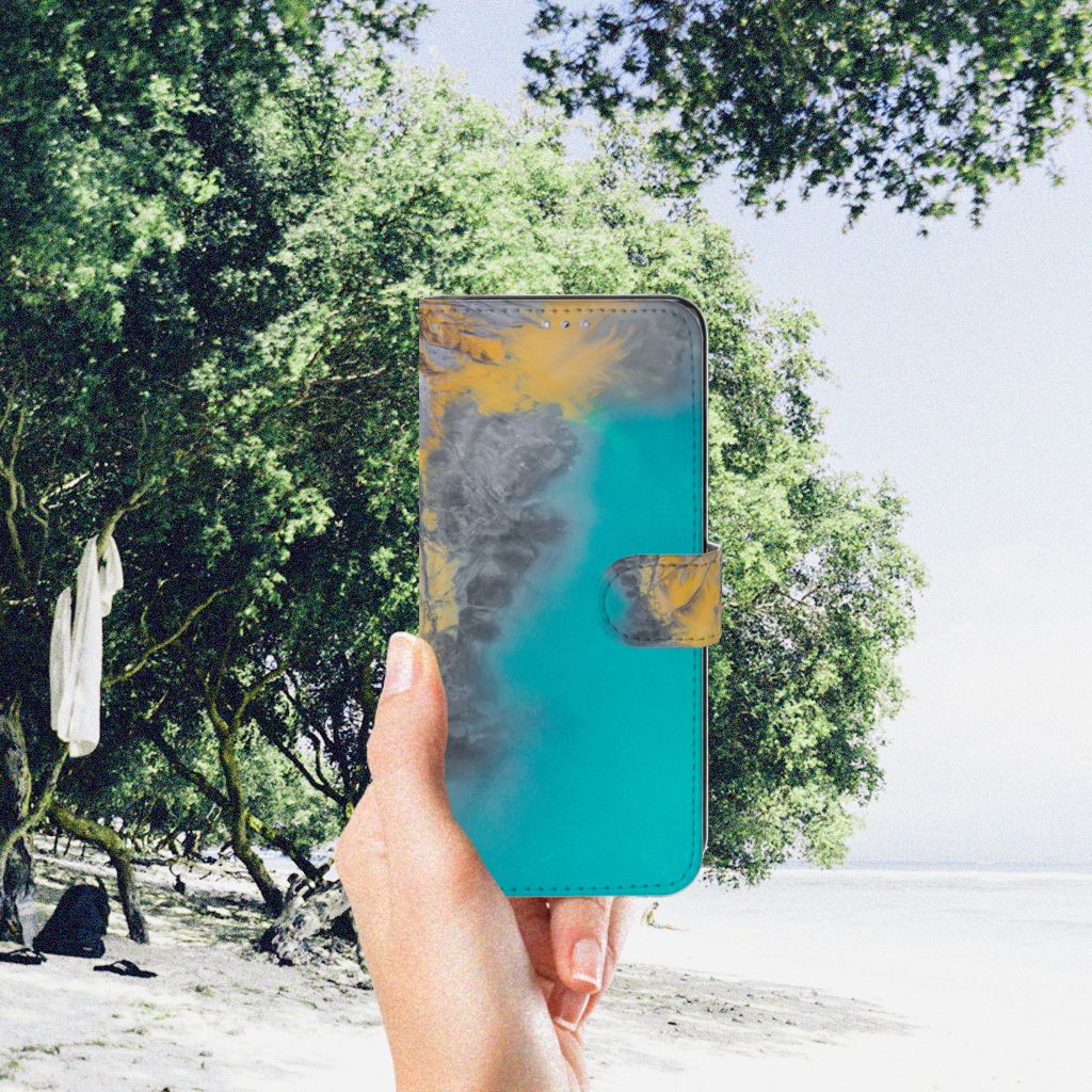 Motorola Moto G31 | G41 Bookcase Marble Blue Gold
