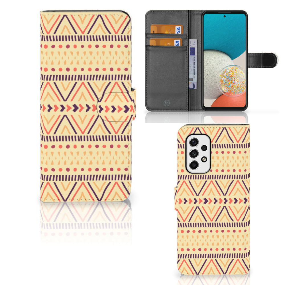 Samsung Galaxy A53 Telefoon Hoesje Aztec Yellow